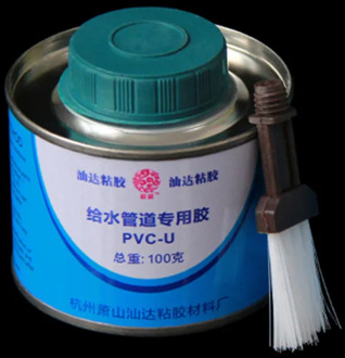 1PCS Clearance promotion Fast adhesives for drainage of PVC glue water pipe plastics appropriative super glue with brush 100g