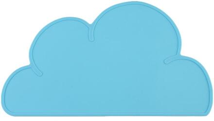 1Pcs Cloud Vorm Placemat Kids Plaat Mat Waterdichte Siliconen Placemat Makkelijk Schoon Antislip Waterdichte Isolatie Tafel mat Blauw