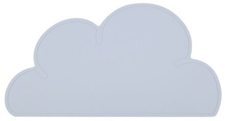 1Pcs Cloud Vorm Placemat Kids Plaat Mat Waterdichte Siliconen Placemat Makkelijk Schoon Antislip Waterdichte Isolatie Tafel mat grijs