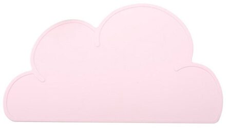 1Pcs Cloud Vorm Placemat Kids Plaat Mat Waterdichte Siliconen Placemat Makkelijk Schoon Antislip Waterdichte Isolatie Tafel mat Roze