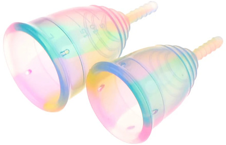 1PCS Colorful Women Cup Medical Grade Silicone Menstrual Cup Feminine Hygiene menstrual Lady Cup Health Care Period Cup