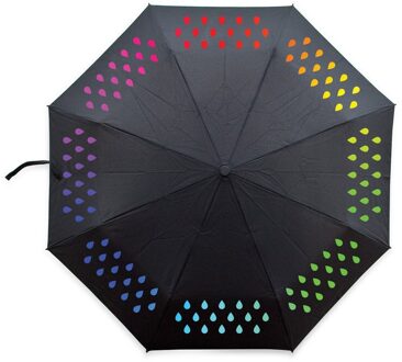 1Pcs Colour Changing Paraplu Gradiënt Regenboog Pocket Paraplu Regen Vrouwen Parasol Dames Reverse Paraplu