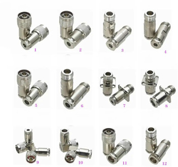 1Pcs Connector N Type Clamp For RG58 RG142 / RG8X LMR240 / RG5 RG6 / RG8 LMR400 RF Coaxial Male plug & Female jack