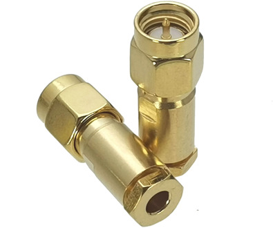 1Pcs Connector SMA Male Plug clamp RG316 RG174 LMR100 RF Adapter Coaxial High Quanlity