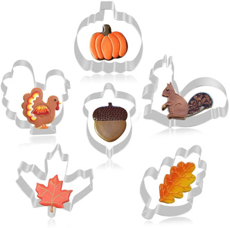 1pcs cookie cutter mold Christmas Turkey Squirrel Stainless Steel Biscuit Baking Mold Cake Decorating Pastry Mould