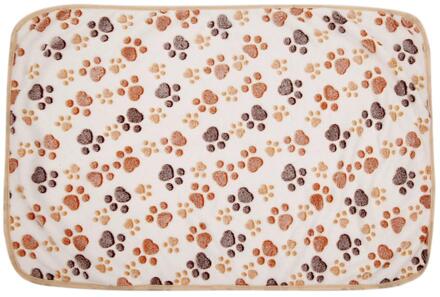 1Pcs Coral Kasjmier Poot Deken Kat En Hond Matras Winter Deken Touch Soft Warm Bed Mat Huishoudelijke Huisdier levert B 60x40cm