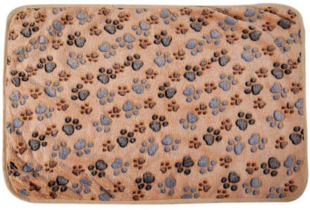 1Pcs Coral Kasjmier Poot Deken Kat En Hond Matras Winter Deken Touch Soft Warm Bed Mat Huishoudelijke Huisdier levert D 60x40cm