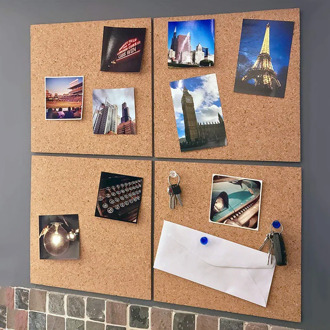 1pcs Cork Board Bulletin Memo Pin Board Photos Message Boards MDF Wood Memo Board Wall Home Decoration