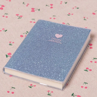 1Pcs Creative Love Notebook Paper Diary School Shiny Cool Kawaii Notebook Schedule Planner Sketchbook Gift Color Random