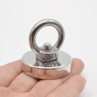1Pcs D36mm 29Kg Super Krachtige Hole Circulaire Ring Salvage Magneten Permanente Neodymium Haak Magneet Deap Zee Salvage Apparatuur
