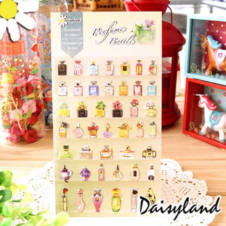 1pcs Daisyland Perfume Bottle adhesive paper sticker decorative diy scrapbooking planner sticker kawaii stationery