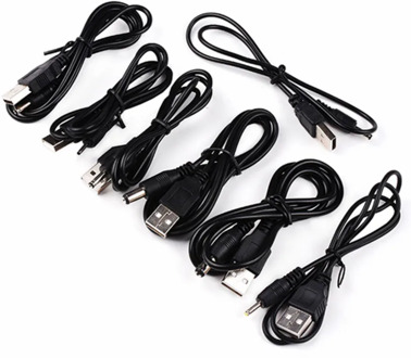 1PCS DC Power Adapter Plug USB Port to DC Jack 2.5x0.7 3.5*1.35 4.0*1.7 5.5x2.1 5.5x2.5mm 5V Power Cable Connecting line