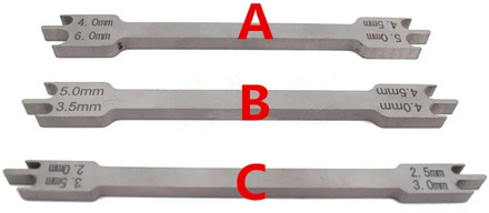 1Pcs Dental Locator Bracket Placement Gauge Dental Orthodontic Instruments Tool Dentist Materials