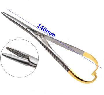 1pcs Dental Mathieu Needle Holder Pliers Stainless Steel 14cm Forceps Orthodontic Tweezer Dentist Surgical Instrument Equipment