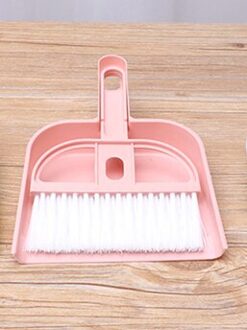 1Pcs Dikker Plastic Bureau Schoonmaken Set Mini Desktop Toetsenbord Borstel Borstel Met Een Kleine Bezem Stoffer 2
