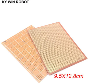 1pcs DIY 9.5x12.8 9.5*12.8CM Prototype Paper PCB Universal Experiment Matrix Circuit Board Single Row Continuous Hole 95x128mm