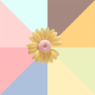 1Pcs Diy Bloemen Schoen Gesp Meisjes En Kinderen Diy Schoenen Accessoires Trend Creatieve Schoenveters Decoratieve Schoenen Accessoires geel