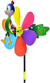 1Pcs Diy Cartoon Animal Decor Windmolen Tuin Gazon Windmolen Decoratie Outdoor Decoraties Wind Spinners H