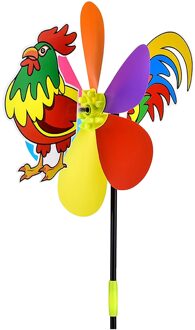 1Pcs Diy Cartoon Animal Decor Windmolen Tuin Gazon Windmolen Decoratie Outdoor Decoraties Wind Spinners