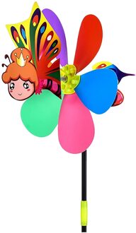 1Pcs Diy Cartoon Animal Decor Windmolen Tuin Gazon Windmolen Decoratie Outdoor Decoraties Wind Spinners