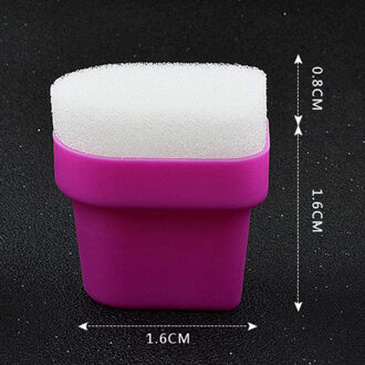 1Pcs Diy Gradiënt Nail Sponzen Nail Buffer Bestanden Kleurverandering Gel Nagellak Apparatuur Manicure Nail Art Tool wit