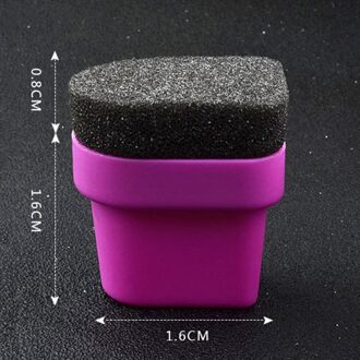 1Pcs Diy Gradiënt Nail Sponzen Nail Buffer Bestanden Kleurverandering Gel Nagellak Apparatuur Manicure Nail Art Tool zwart