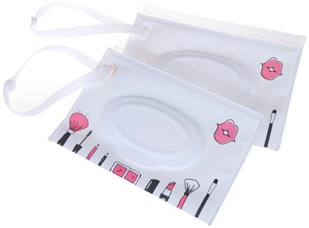 1Pcs Doekjes Draagtas Clutch En Schone Natte Doekjes Tas Voor Wandelwagen Cosmetische Pouch Met Easy-Carry snap-Strap