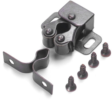 1Pcs Double Ball Roller Catches Cupboard Cabinet Door Latch Locks Hardware Tool Copper Double Roller Catch(Without Screws)