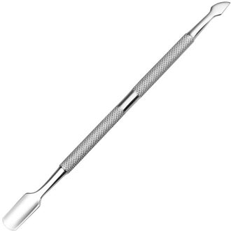 1Pcs Double-Ended Rvs Cuticle Pusher Dode Huid Push Remover Voor Pedicure Manicure Nail Art Cleaner Care tool