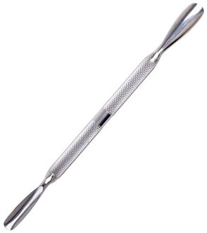1Pcs Double-Ended Rvs Cuticle Pusher Dode Huid Push Remover Voor Pedicure Manicure Nail Art Cleaner Care tool