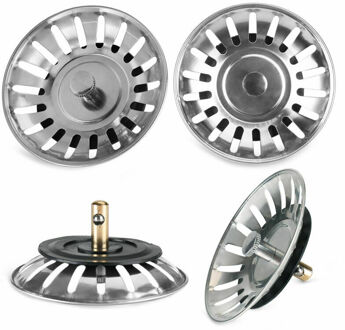 1Pcs Douche Afvoer Siliconen Kichen Sink Drain Hair Stopper Catcher Filter Badkamer Keuken Accessoires Bad Zeef A 8cm