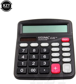 1pcs Draagbare 12 Cijfers Groot Scherm Rekenmachine Mode Computer Financial Accounting Accessoire