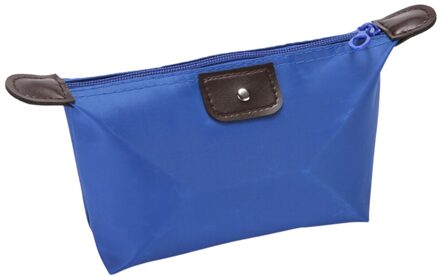 1Pcs Draagbare Cosmetische Bag Multi-Functionele Waterdichte Wassen Pouch Grote Capaciteit Travel Organizer Vrouwen Rits Make-Up Tas koninklijk blauw