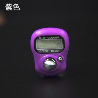 1Pcs Draagbare Mini Teller Stitch Marker Rij Vinger Precisie Uitvoerbaarheid Lcd Elektronische Digitale Teller Breien Naaien Gereedschap Paars