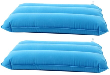 1Pcs Draagbare Ultralight Air Kussen Vierkante Draagbare Lucht Opblaasbare Camping Reizen Zachte Outdoor Reizen Wandelen Rest Kussen lucht blauw