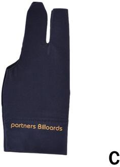 1Pcs Drie Vingers Full-Vinger Snooker Biljartkeu Biljart Stoffen Hand Borduren Biljart Accessoire Handschoen Voor Links C5F3 zwart