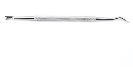 1Pcs Dual-End Rvs Nail Cuticle Pusher Lepel Uv Gel Polish Removal Trimmer Dode Huid Slijpen Staaf manicure Gereedschap stijl 2