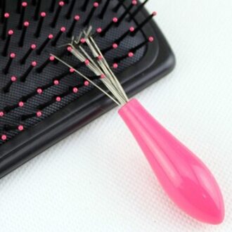 1Pcs Duurzaam Mini Kam Hair Brush Cleaner Embeded Tool Salon Thuis Essentieel Kleur Willekeurig