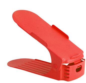 1Pcs Duurzaam Verstelbare Schoen Organizer Schoeisel Ondersteuning Slot Ruimtebesparende Kast Closet Stand Schoenen Opbergrek Schoenendoos 05