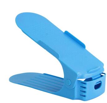 1Pcs Duurzaam Verstelbare Schoen Organizer Schoeisel Ondersteuning Slot Ruimtebesparende Kast Closet Stand Schoenen Opbergrek Schoenendoos 08