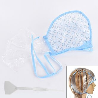 1Pcs Dye Cap Herbruikbare Plastic Gaten Hoed Voor Haar Hoogtepunt Coloring Gereedschap Met Haak Professionele Salon Haar Kleur Schilderen cap