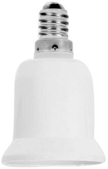 1Pcs E14 Om E27 Lamp Socket Base Houder Converter Licht Adapter Conversie Brandwerende Socket Thuis Kamer Verlichting Huishoudelijke