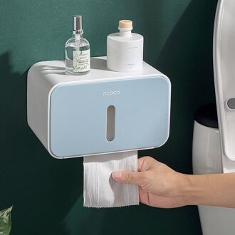 1Pcs Ecoco Tissue Box Wall Mounted Papierrolhouder Keuken Papier Dispenser Voor Hotel Toiletpapier Dispenser Badkamer 03