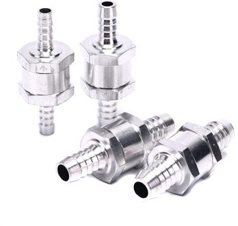 1Pcs Een Manier 6/8/10/12Mm Kleppen Aluminium Brandstof Non Return Terugslagklep een Manier Fit Carburateur 4 Maten