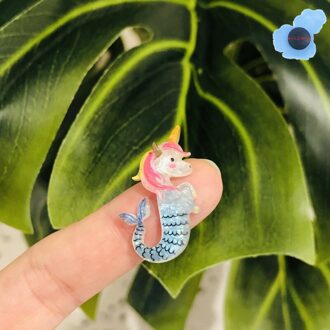 1Pcs Eenhoorn Mijn Little Horse Bling Tuin Schoen Accessoires Decorationsfor Croc Charms Schoenen Fit Gaten Armband Kids Meisje Beige