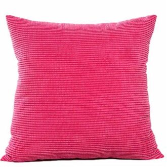 1PCS eenvoudige mode Corduroy Sierkussen Case Vierkante Kussenslopen 45*45cm Worp Kussensloop Beste Cadeau kussens Cover heet roze