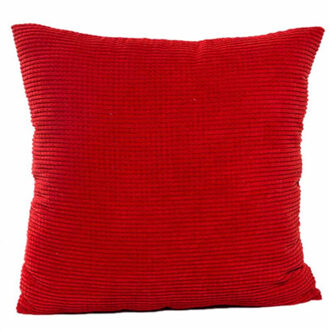 1PCS eenvoudige mode Corduroy Sierkussen Case Vierkante Kussenslopen 45*45cm Worp Kussensloop Beste Cadeau kussens Cover Rood