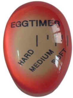 1Pcs Ei Perfecte Kleur Veranderende Timer Yummy Zachte Hardgekookte Eieren Koken Keuken Eco-vriendelijke Hars Ei Timer Rood Timer gereedschap
