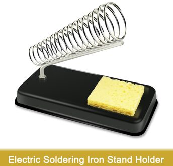 1Pcs Elektrische Soldeerbout Standhouder Kleine Met Lassen Spons Metal Ondersteuning Station Generieke Hoge Temperatuur Weerstand