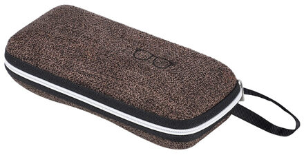 1Pcs EVA Brillen Cases Cover Zonnebril Case Voor Vrouwen Mode Glazen Doos Met Lanyard Rits Lenzenvloeistof Gevallen Harde koffie 1